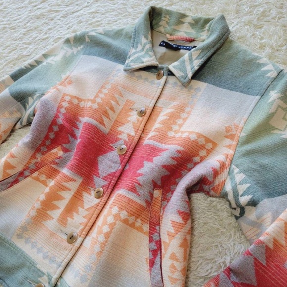 Vintage Ralph Lauren Navajo / Native inspired jacket - Picture 3 of 8